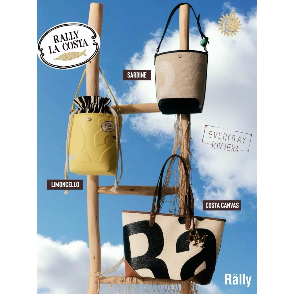 Rally La Costa City Tote & Mini Whisper Bag (Limited) - กระเป๋าทรง Tote และ Bucket ลายโลโก้ *กดจากแบรนด์28/4 *ของแท้ 💯💯