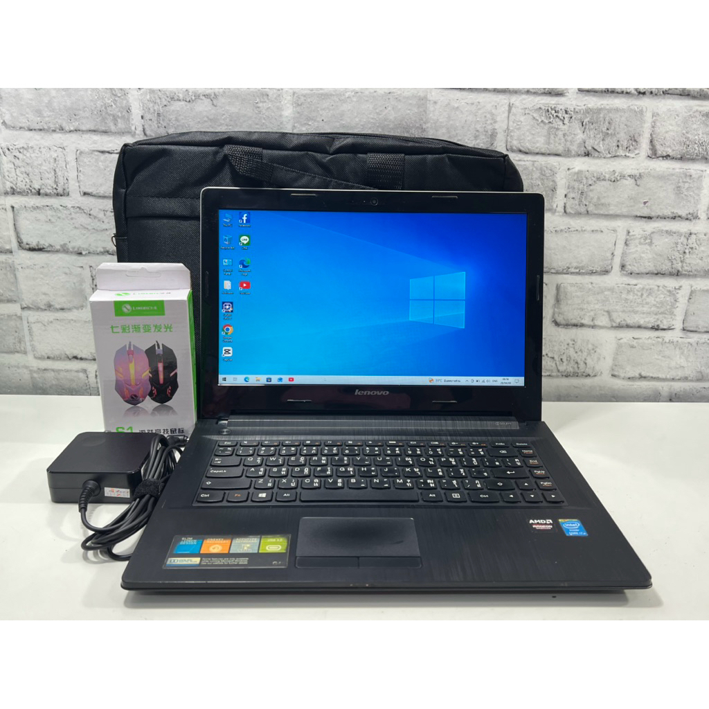 โน๊ตบุ๊คมือสอง Lenovo ideapad G40-70 i7 gen4 SSD 120gbgb+HHD 500gb แรม 8gb แบตใหม่เก็บไฟ สินค้ามีรับ