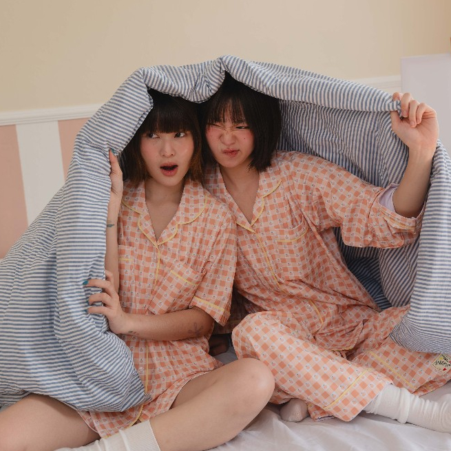 Sleepypie_Tangerine pop pajamas set