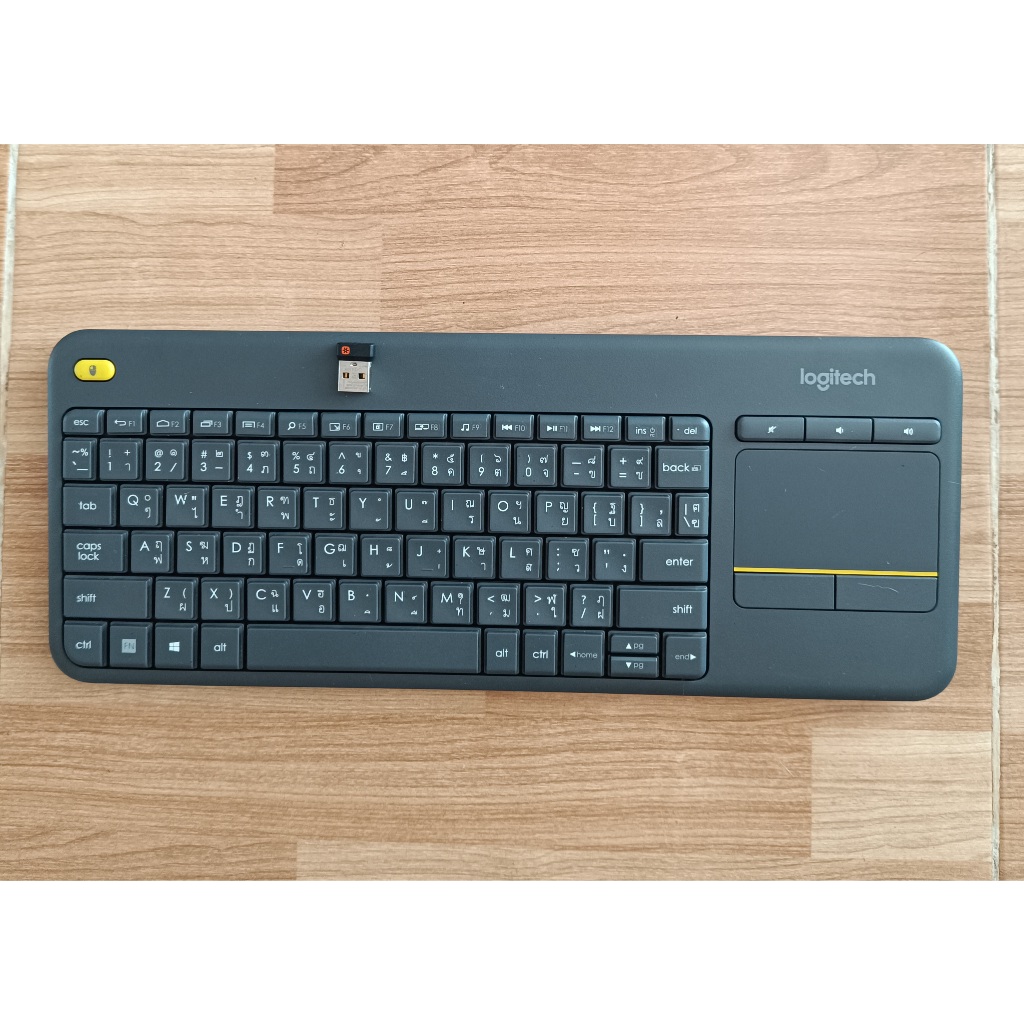 คีย์บอร์ดไร้สาย Logitech K400 plus  (มือสอง)