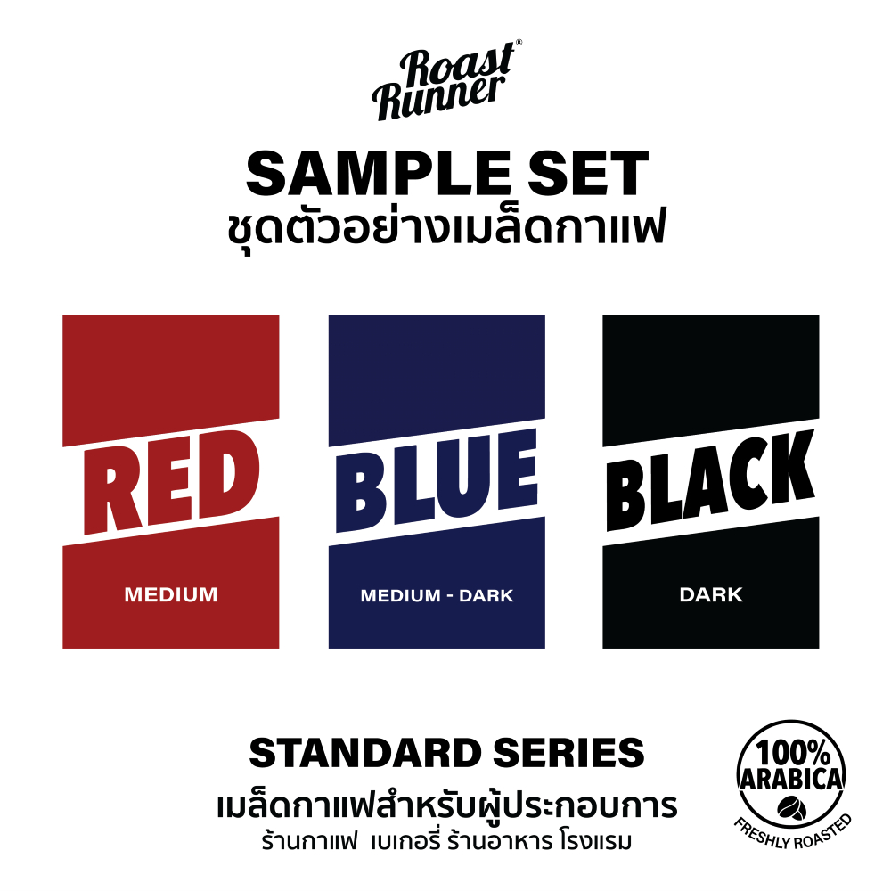 ชุดตัวอย่างเมล็ดกาแฟ STANDARD SERIES (sample)