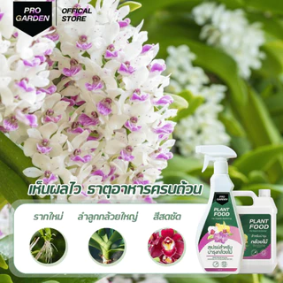 ProGarden บำรุงกล้วยไม้ แบบพร้อมใช้ (500 ML X3 ขวด ฟรี 1แกลลอน ) สูตรเพิ่มช่อดอก ขยายช่อดอก ใบหนาเขียว ปุ๋ยกล้วยไม้