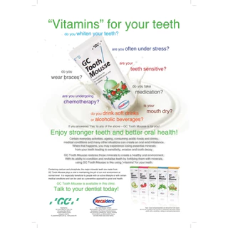 (หมดอายุ 2028+) GC Tooth Mousse Plus™ ครีมบำรุงฟัน แคลเซียมชีวภาพ + ฟลูออไรด์ ซ่อมแซมผิวฟัน ลดอาการเสียวฟัน ปกป้องฟันผุ