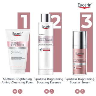 Eucerin SPOTLESS BRIGHTENING AMINO CLEANSING FOAM 50 ML โฟมล้างหน้าผิวกระจ่างใส