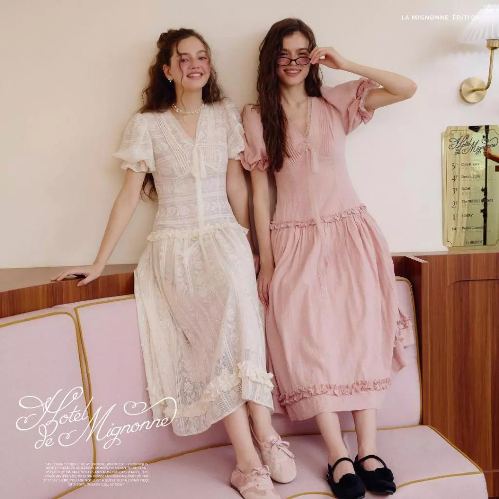 La Mignonne (XS-3XL) Fairytale Maxi Dress เดรสใส่เที่ยว เดรสใส่ทำงาน เดรสยาวฟีลหวานๆ ที่ใส่แล้วใจฟูมาก