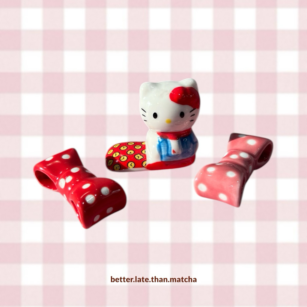 ✨มีสินค้าใหม่!!✨  ที่วางช้อนมัทฉะ , ที่วางตะเกียบ 🎀 ทรงโบว์น่ารักๆ 🎀 (พร้อมส่งจากไทย)