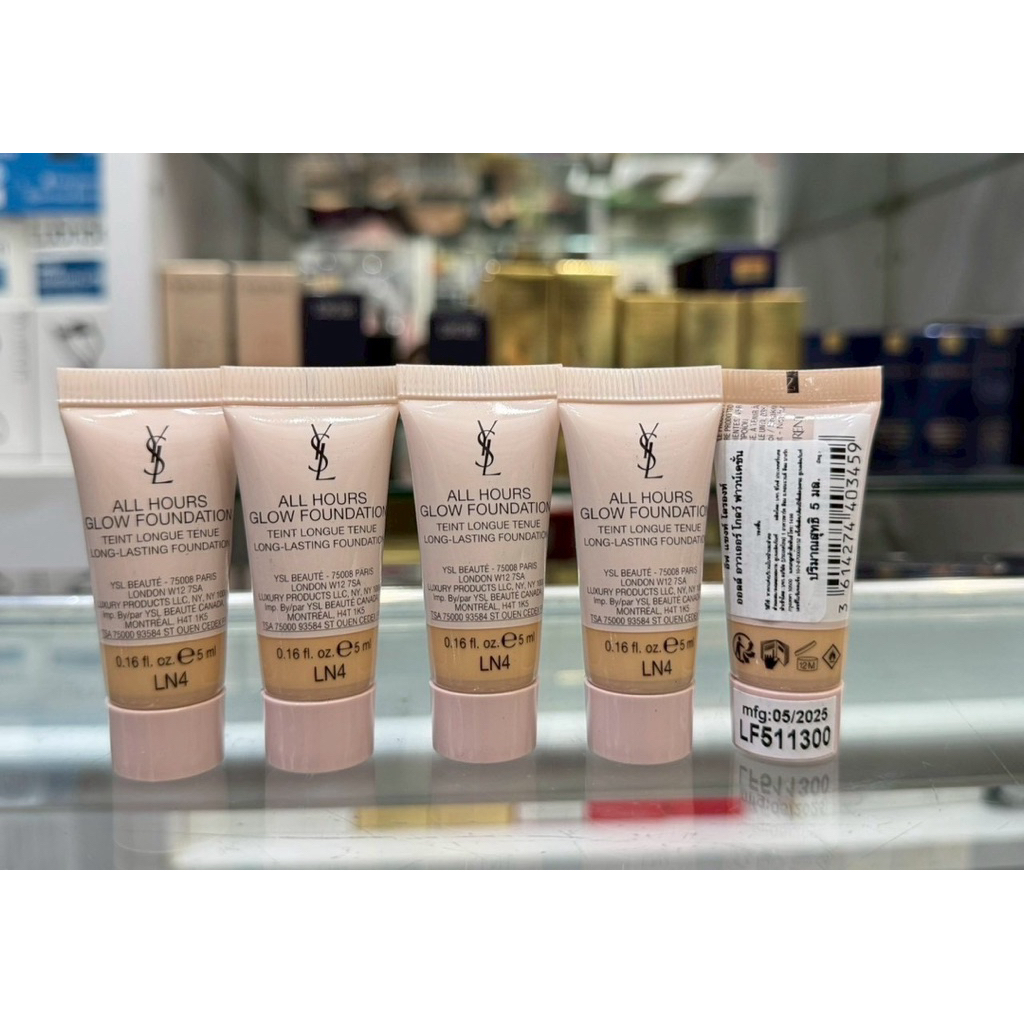 YSL All Hours Glow Foundation 5 ml สี LN4 (ฉลากไทย)