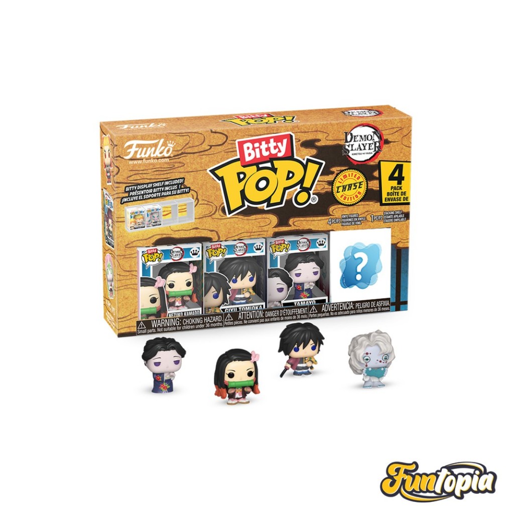 Funko Bitty POP! (86950) Nezuko, Giyu, Tamayo Bitty POP!: Demon Slayer by Funko (Pack 4)