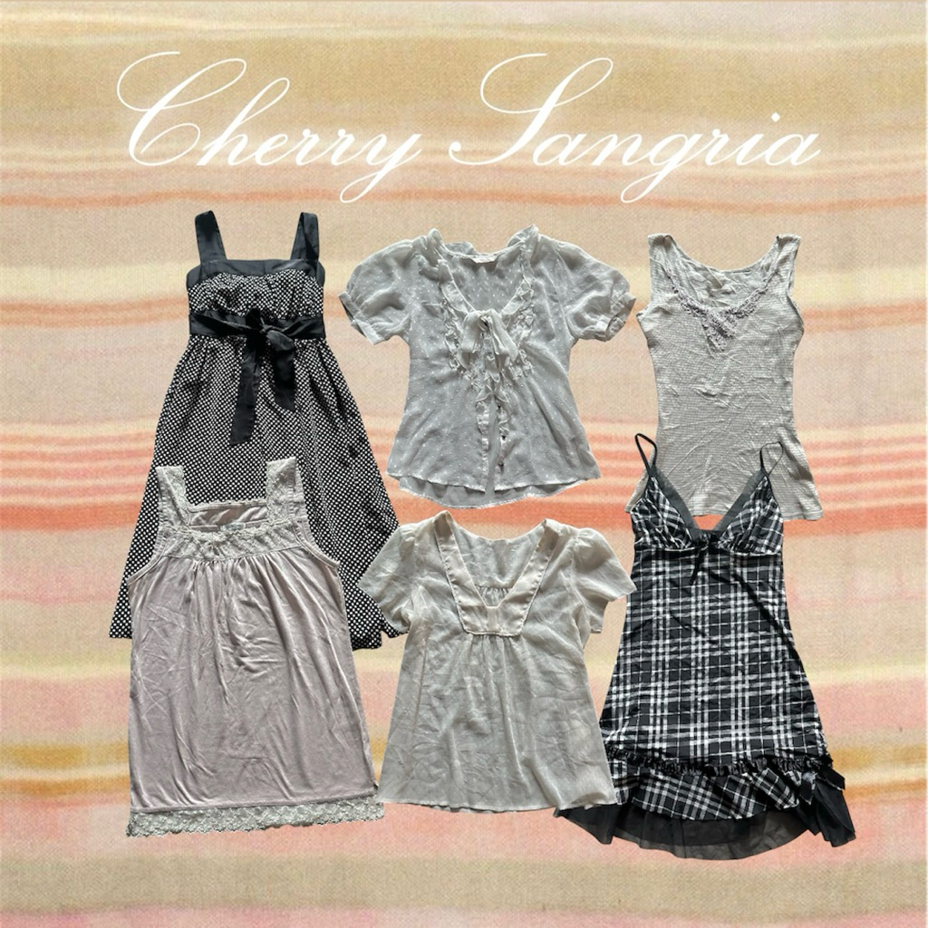 CherrySangria | เสื้อผ้า coquette dollette มือสอง | อ่านรายละเอียดก่อนสั่งซื้อนะคะ