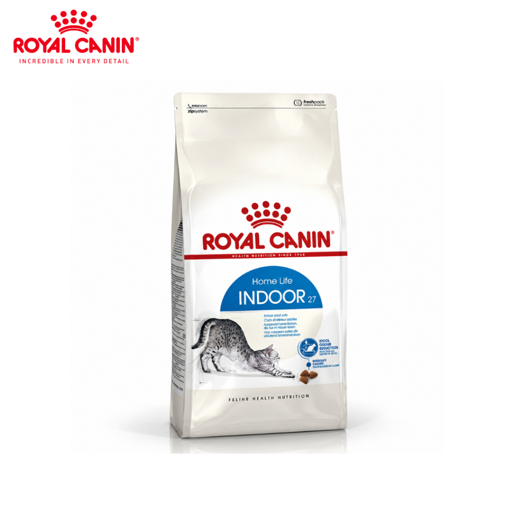 Royal Canin Indoor 400g อาหารเม็ดแมวโต เลี้ยงในบ้าน อายุ 1-7 ปี (Dry Cat Food, โรยัล คานิน)