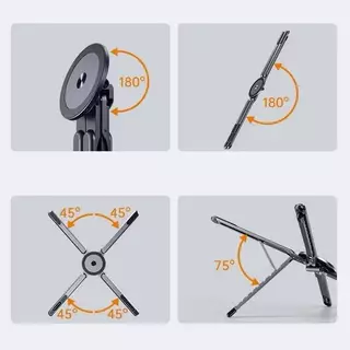 ขาตั้งโน้ตบุ๊ก 4in1 รุ่น X-98 แท็บเล็ต/โทรศัพท์/แล็ปท็อป อลูมิเนียมอัลลอยด์แบบพกพาสําหรับขาตั้งมือถือแบบยืดหยุ่น