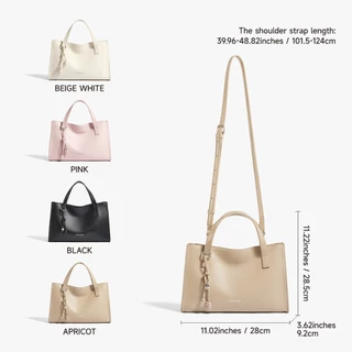 MOSSDOOM Vala Bag กระเป๋าถือสุดคลาสสิค สไตล์เรียบหรู พร้อมสายสะพายข้างปรับระดับได้