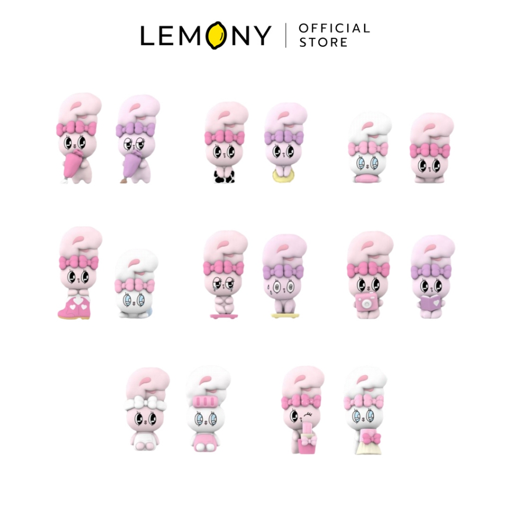 LEMONY กล่องจุ่ม Esther Bunny ซีรีส์ Little Vlog