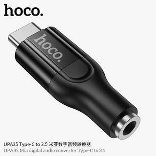อะแดปเตอร์แปลงสัญญาณเสียง พอร์ต Type-C เป็น AUX 3.5mm. ระบบเสียง HiFi คมชัด ขนาดเล็ก พกง่าย HOCO UPA35