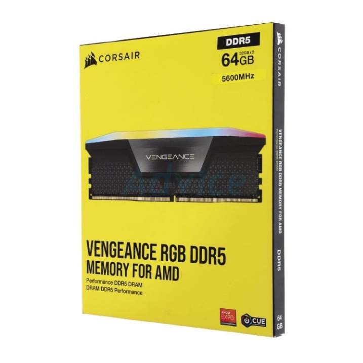 RAM PC CORSAIR VENGEANCE RGB DDR5(5600) 64GB (32GBX2)