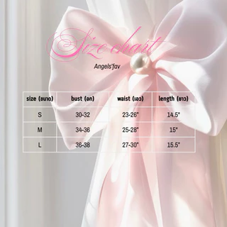 ANGELS.FAV - เสื้อสายเดี่ยวลูกไม้ทรงเข้ารูป Sweet Ribbon Lace Top 🎀🍰✨ *พร้อมส่ง*