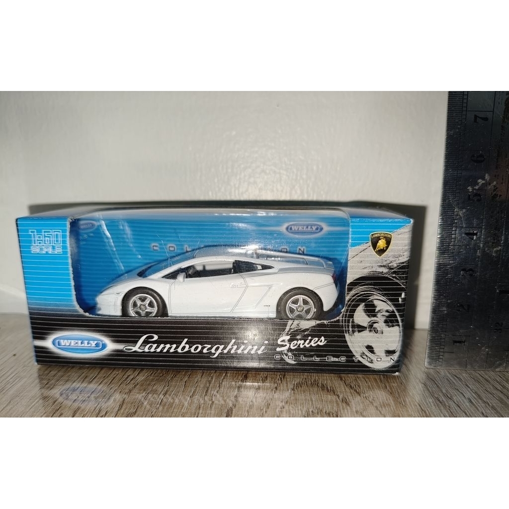 โมเดลรถเหล็ก Welly (Lamborghini Gallardo LP560-4 สีขาว) ขนาด 1/60 เล็ก (มือ1)