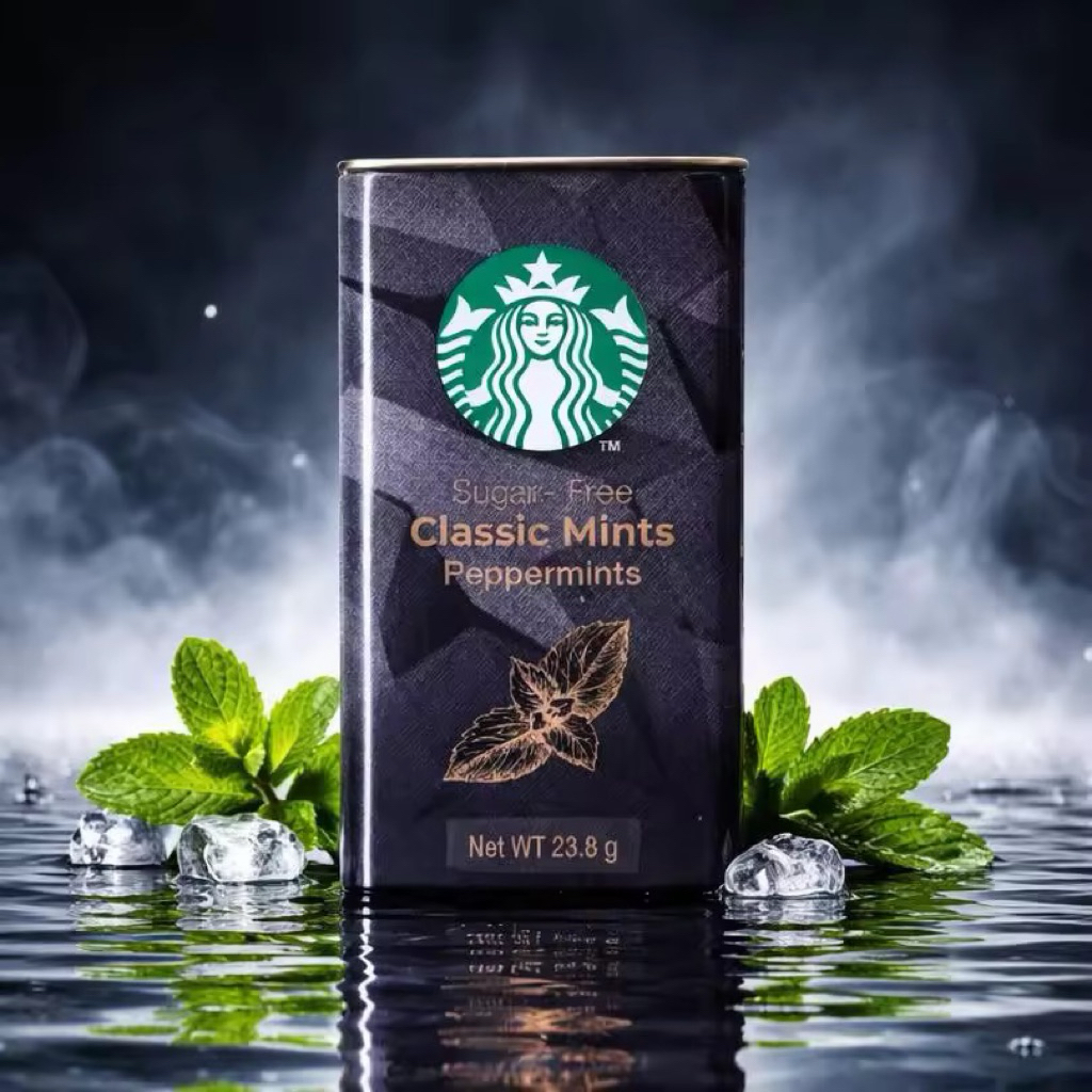 ลูกอมสตาร์บัคส์ ขนาด 23.8 กรัม รสเปปเปอร์มินต์ หอมสดชื่นตลอดวัน