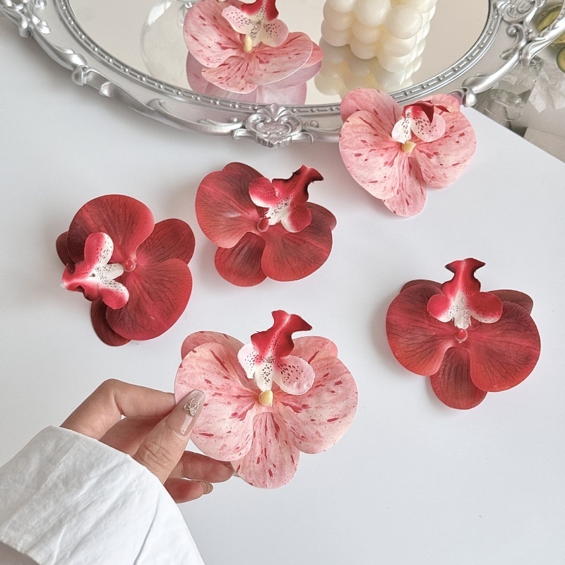 อุปกรณ์เสริม สวยผู้หญิงที่สง่างามดอกไม้จับผม กิ๊บติดผมลายดอกไม้ มีสีให้เลือกมากมาย