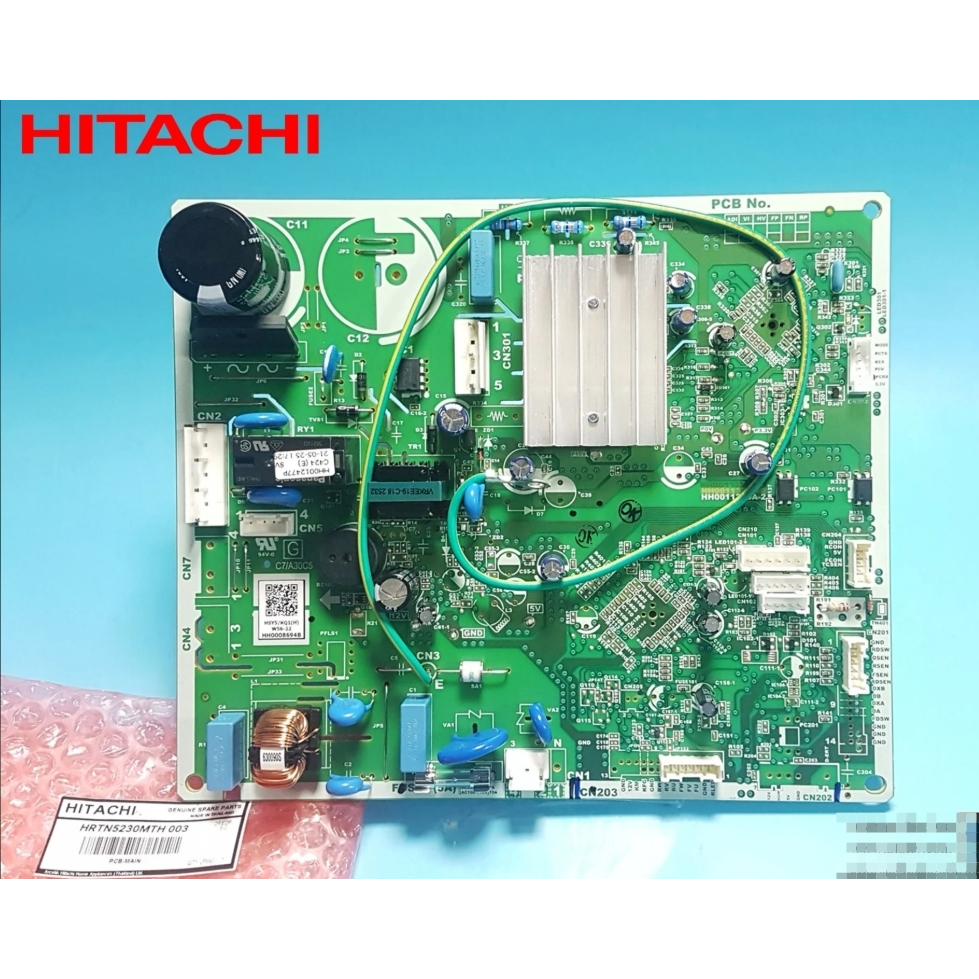 อะไหล่เเท้ศุนย์/แผงควบคุม-PCB-MAIN- HITACHI-HRTN5230MTH 003 ใช้กับรุ่น HRTN5230MBBKTH, HRTN5230MXTH