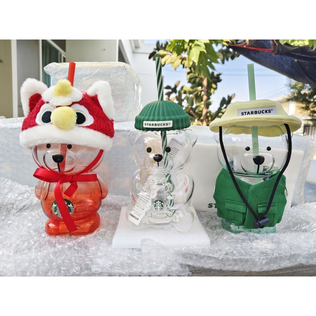✨สินค้าแท้100% 🌟Starbucks Bearista GLASS Cold Cup🌟พร้อมส่ง✨ช็อปไทย🌟