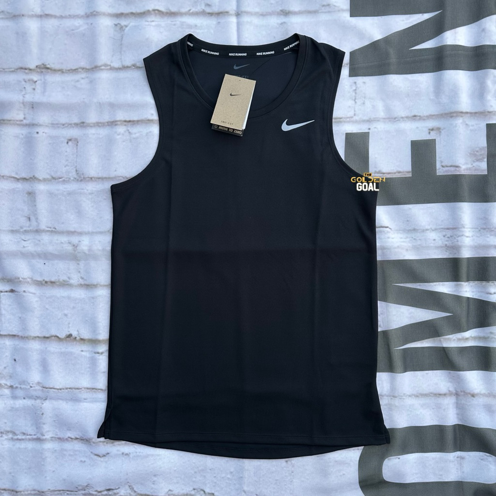 เสื้อกล้าม Nike Dri-fit Miler Tank “Black” ของแท้ป้ายไทย