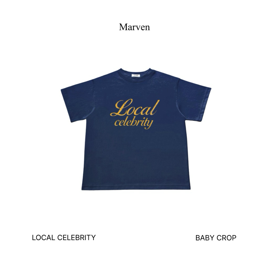 Marvenapparel - Local celebrity (Unisex) เสื้อยืดสกรีนลายทรง Baby crop / Oversized