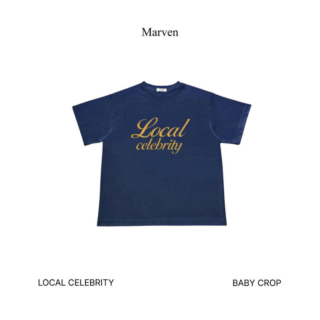 Marvenapparel - Local celebrity (Unisex) เสื้อยืดสกรีนลายทรง Baby crop / Oversized