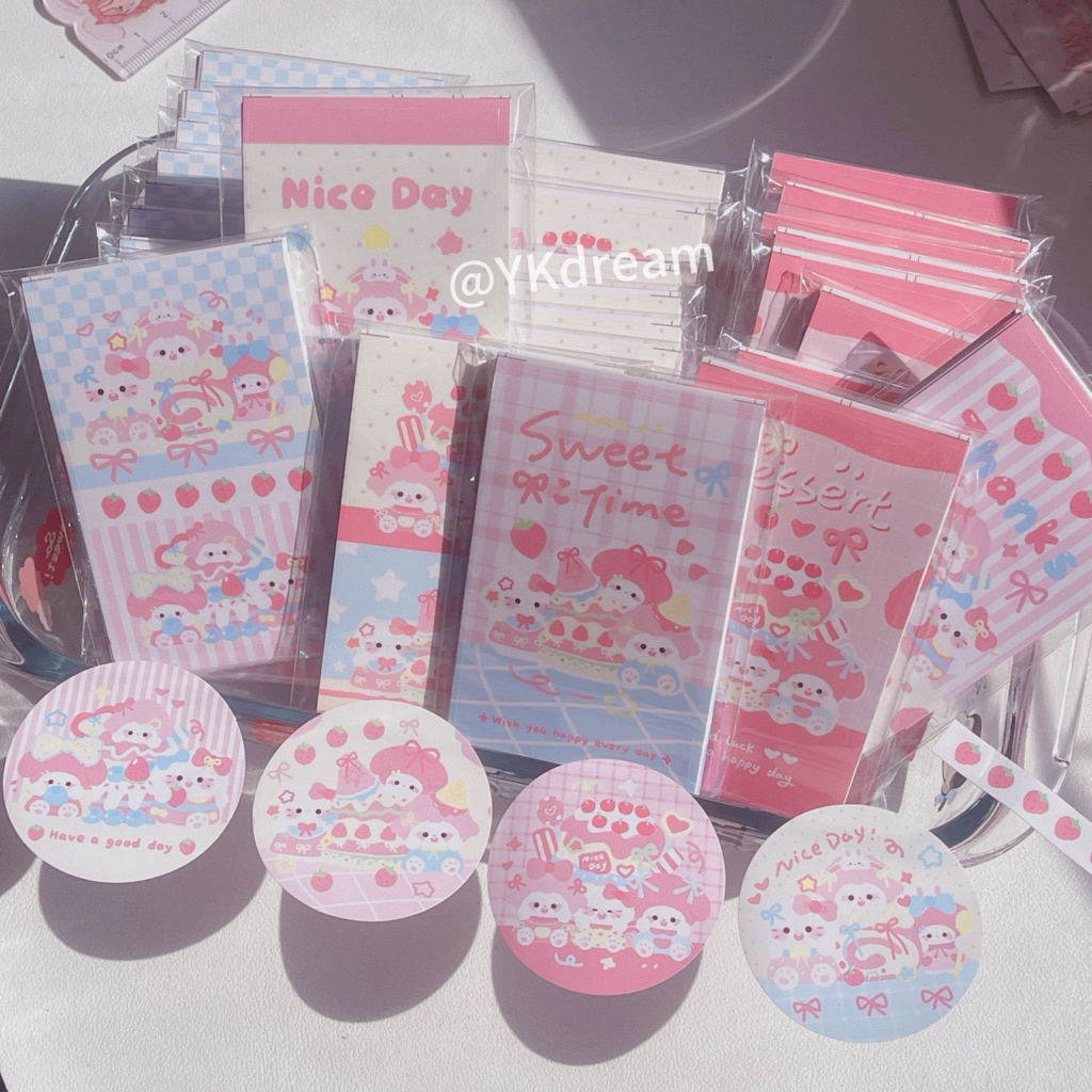 พร้อมส่งสติ๊กเกอร์ลายน่ารักสไตล์เกาหลีคละลายแพ็ค20ชิ้น