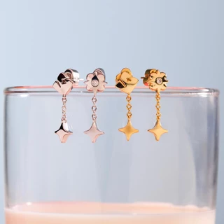 YVIS Teardrop Stud Brass Earring - Mon Amour Collection