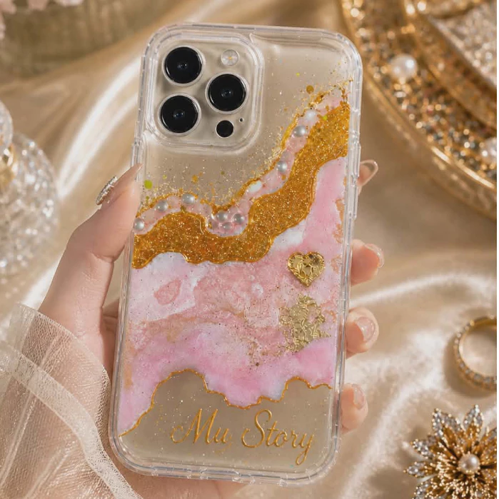 เคสมือถือ หัวใจสาริกา premium pink (ผ่านพิธีมงคลแล้ว) ใส่ชื่อฟรี