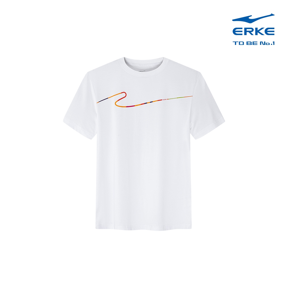 ERKE Crew Neck T-shirt > White >1225202348-001