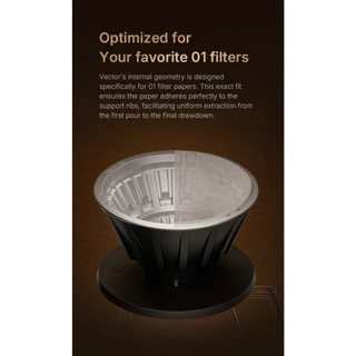 Timemore VECTOR Dripper x Matt Winton (ประกันศูนย์ 1 ปี) ดริปเปอร์ระบบแรงดัน 3 โซน น้ำไหลเร็ว สม่ำเสมอ