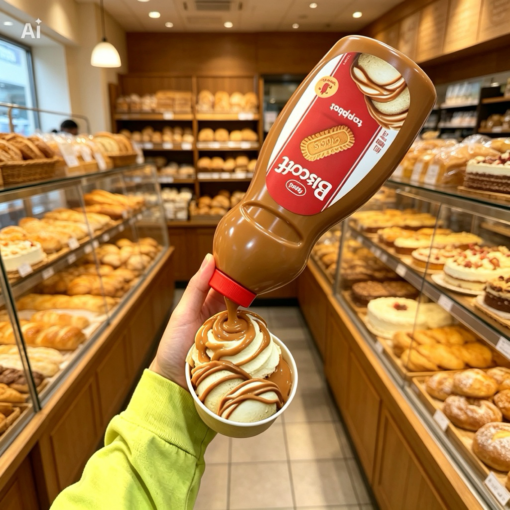 ซอสท็อปปิ้ง Lotus Biscoff ขนาด 1 กิโลกรัม