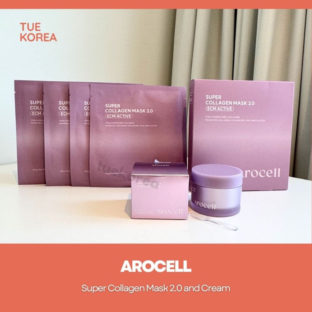พร้อมส่ง [PROMOTION] Arocell Super Collagen 2.0 ECM Active Mask and Cream
