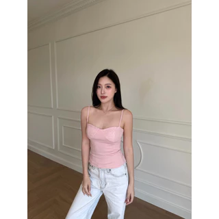 Diana top by shewear.bkk เสื้อสายเดี่ยวทรงคอร์เซ็ท อกลูกไม้