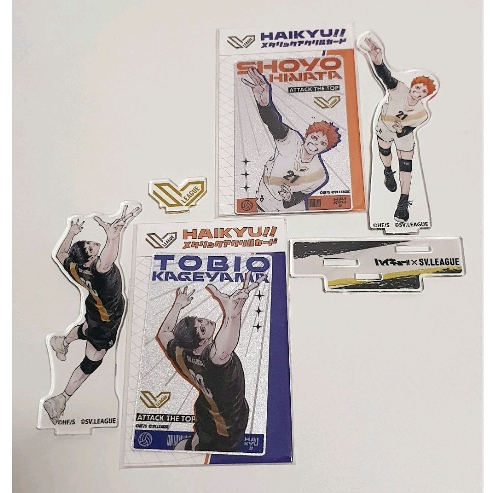 พร้อมส่ง✨การ์ดเมทาลิคแท้💯 Haikyuu x SV League 🟠Hinata / Kageyama