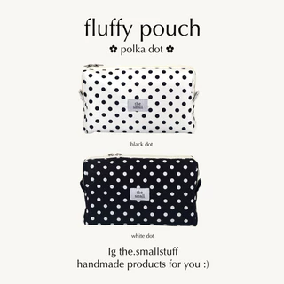 fluffy pouch polka dot | กระเป๋าใส่ของอเนกประสงค์ by the.smallstuff