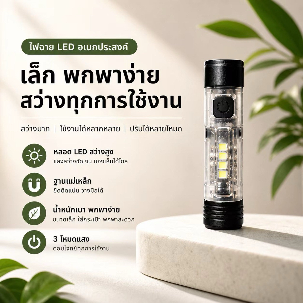 ไฟคลิปหมวกแบบ พกพา, ไฟ LED,ใช้พลังงานจากแม่เหล็ก ติดทนนานเหมาะ สำหรับการกู้คืนภัยพิบัติและสถานการณ์ฉุกเฉิน