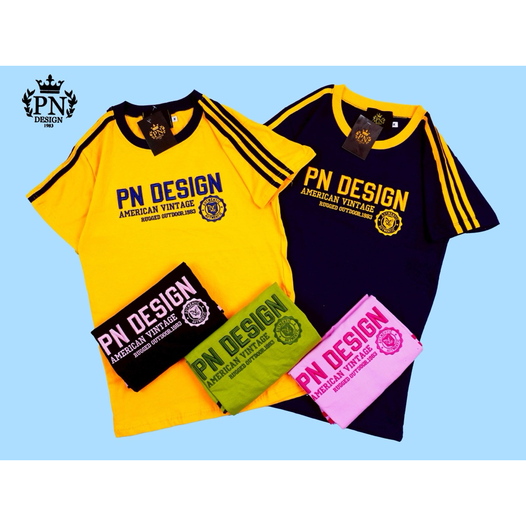 T..เสื้อยืดแขนสั้น PN(แถบแขน) s-3xlชายหญิงใส่ได้ ราคา ถูกที่สุด ดีลบีเคเค แกลเลอรีภาพที่ 2