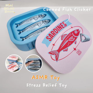ของเล่นคลายเครียด ASMR ปุ่มกดเสียงเพราะ 3D Print ลายปลากระป๋อง | เสียงคลิกใส (Blue Switch) กดเพลิน ของขวัญสุดครีเอทีฟ