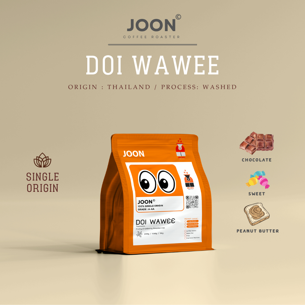 WaWee เมล็ดกาแฟ ดอยวาวี ( Arabica 100% ) Size A-AA คั่วสดใหม่ ทุกออเดอร์ ส่งทุกวัน