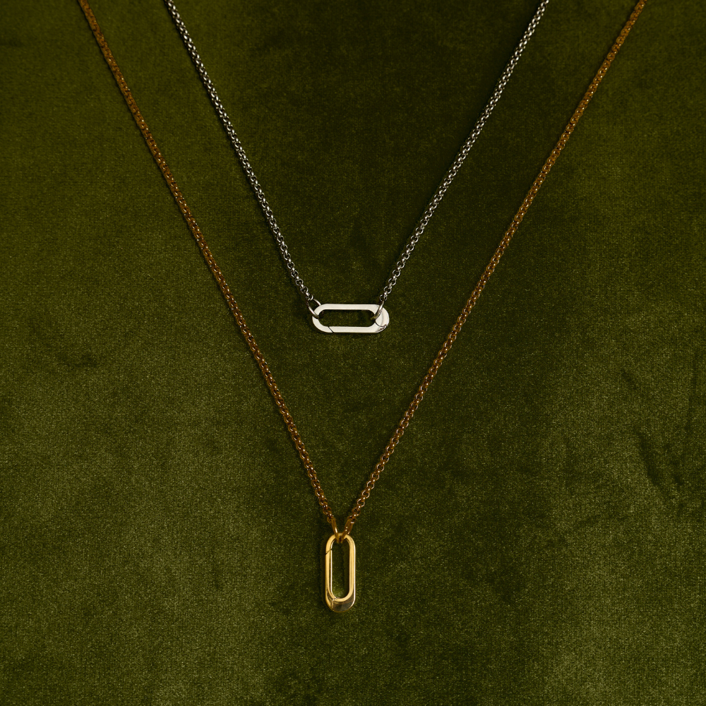 Bemet long line edge chain สร้อยคอสแตนเลส