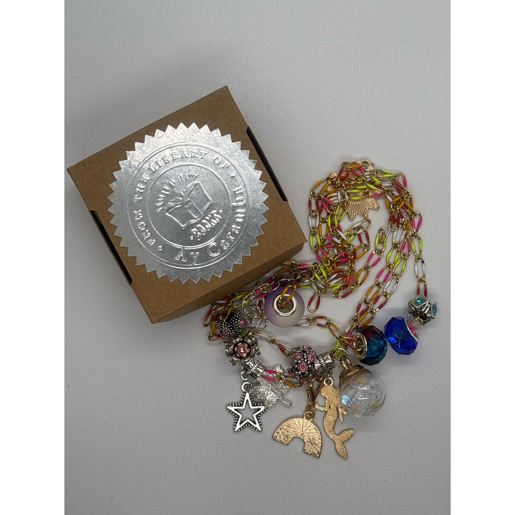 twirling cooorful beads bracelet