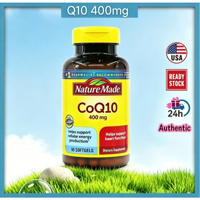 Nature Made แคปซูลโคเอนไซม์คิวเท็น 400 มิลลิกรัม จำนวน 90 เม็ด