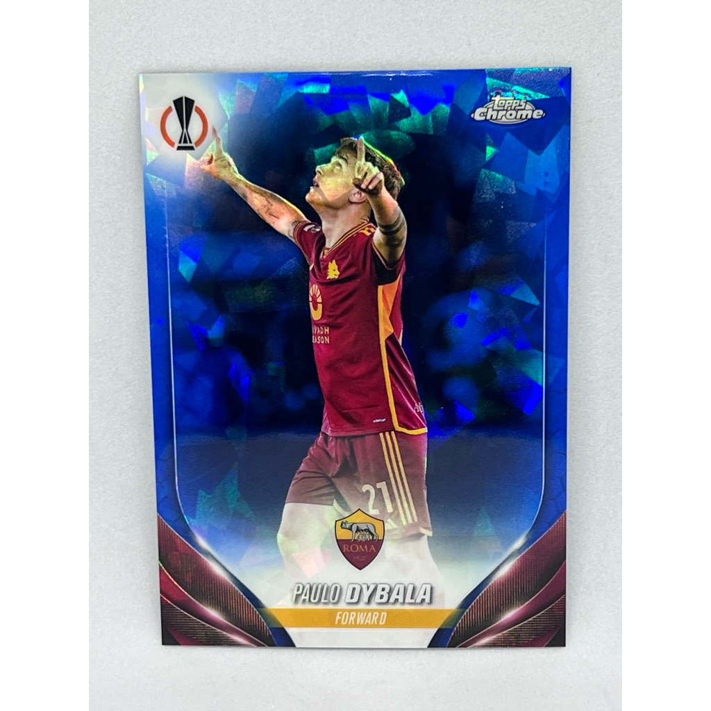 การ์ดฟุตบอล Topps Chrome 2023 - 2024 Sapphire Paulo Dybala Short Print Variations (SP)