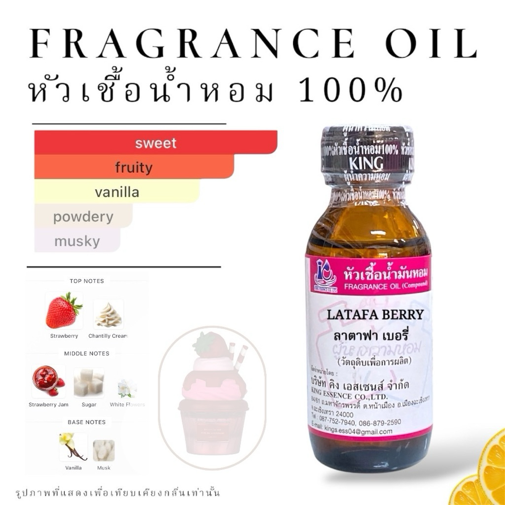 หัวเชื้อน้ำหอม กลิ่น ลาตาฟา เบอรี่ LATAFA BERRY