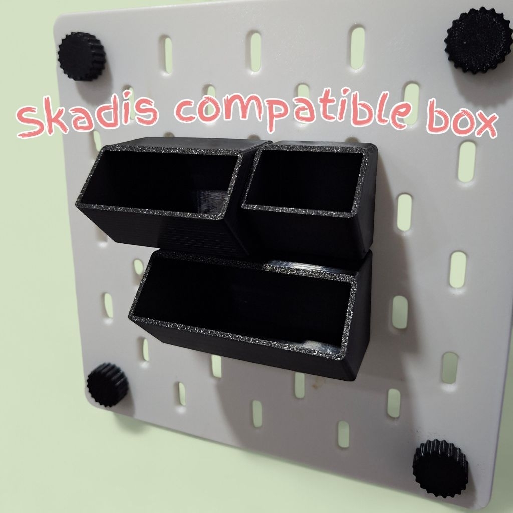 Skadis compatible box กล่องสำหรับ peg board skadis