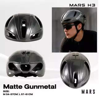 New2026 หมวกจักรยาน MARS H3 มาพร้อมระบบระบายอากาศ 10 ช่อง และสายรัดแม่เหล็ก พร้อมสีใหม่