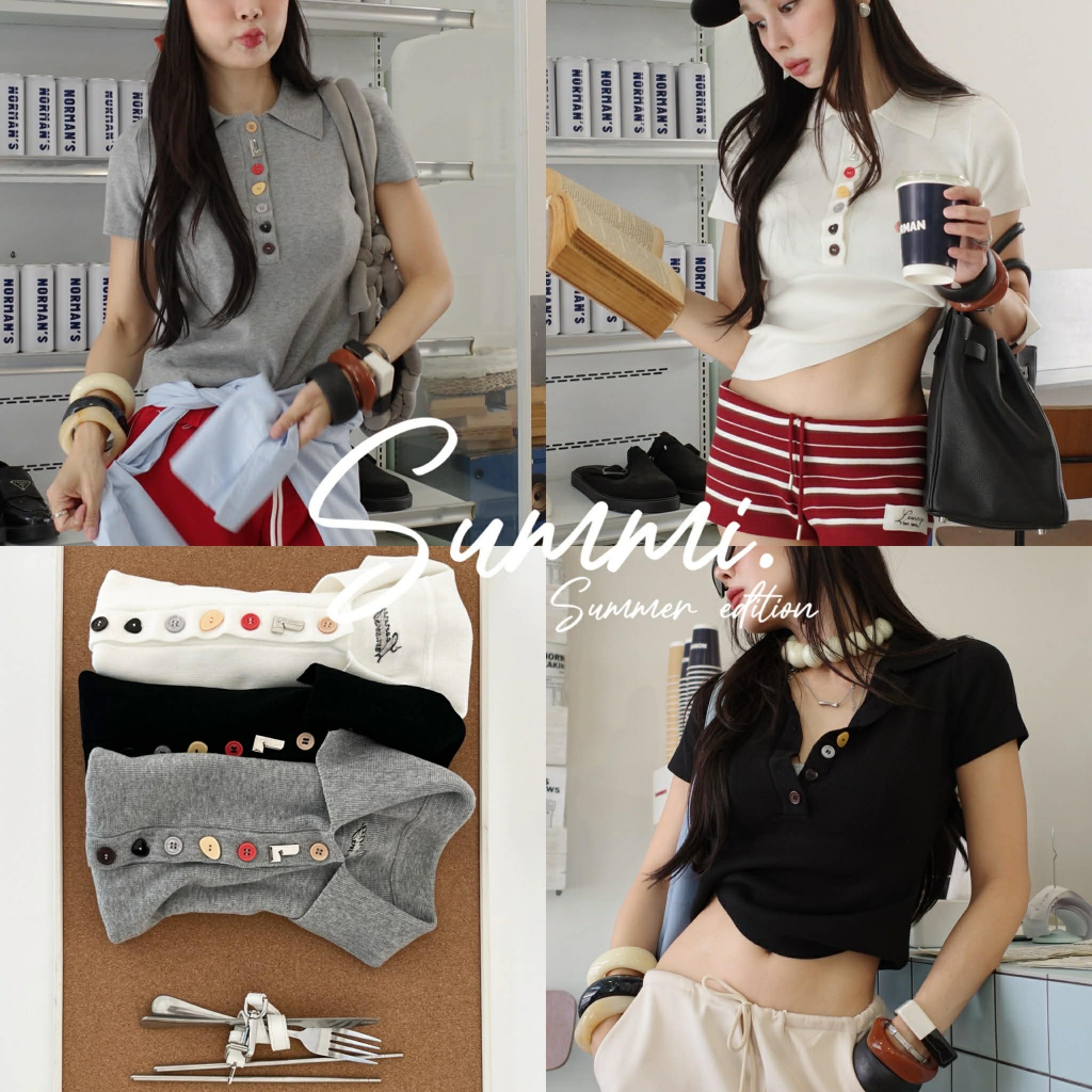 Loonnystore เสื้อแขนสั้นกระดุม รุ่น Summi New Edition